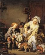 Jean Baptiste Greuze The Verwohnte child oil painting